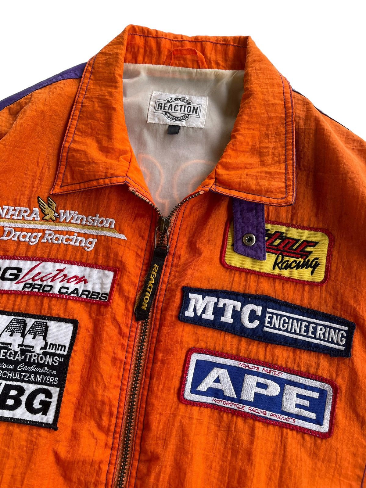 Kadoya Vintage Reaction NHRA Winston APE Motorcycle Racing Jacket Size US L / EU 52-54 / 3 - 6 Thumbnail