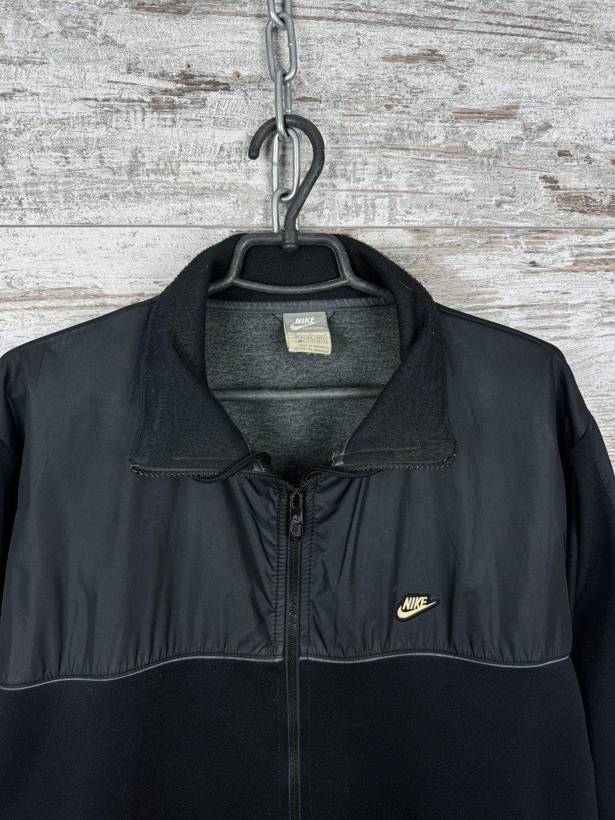 Nike Mens Vintage Nike track jacket swoosh black drill Olympic Size US L / EU 52-54 / 3 - 2 Thumbnail