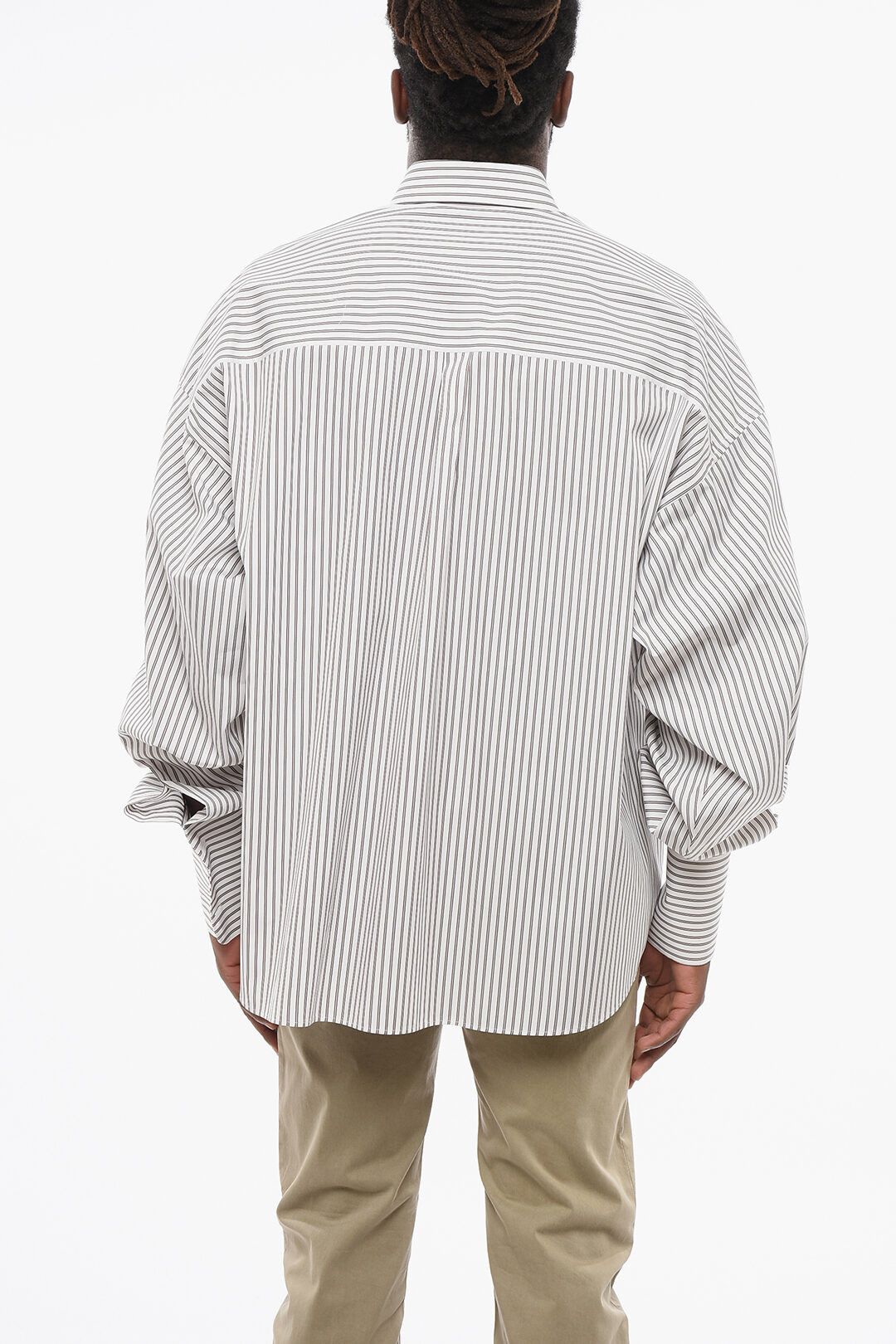 Dolce & Gabbana og1mm0825 Popeline Cotton Shirt in White Size US S / EU 44-46 / 1 - 3 Thumbnail
