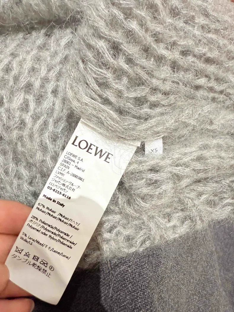 Loewe Loewe Gray Cashmere Sweater, Great Price Size XS / US 0-2 / IT 36-38 - 4 Thumbnail