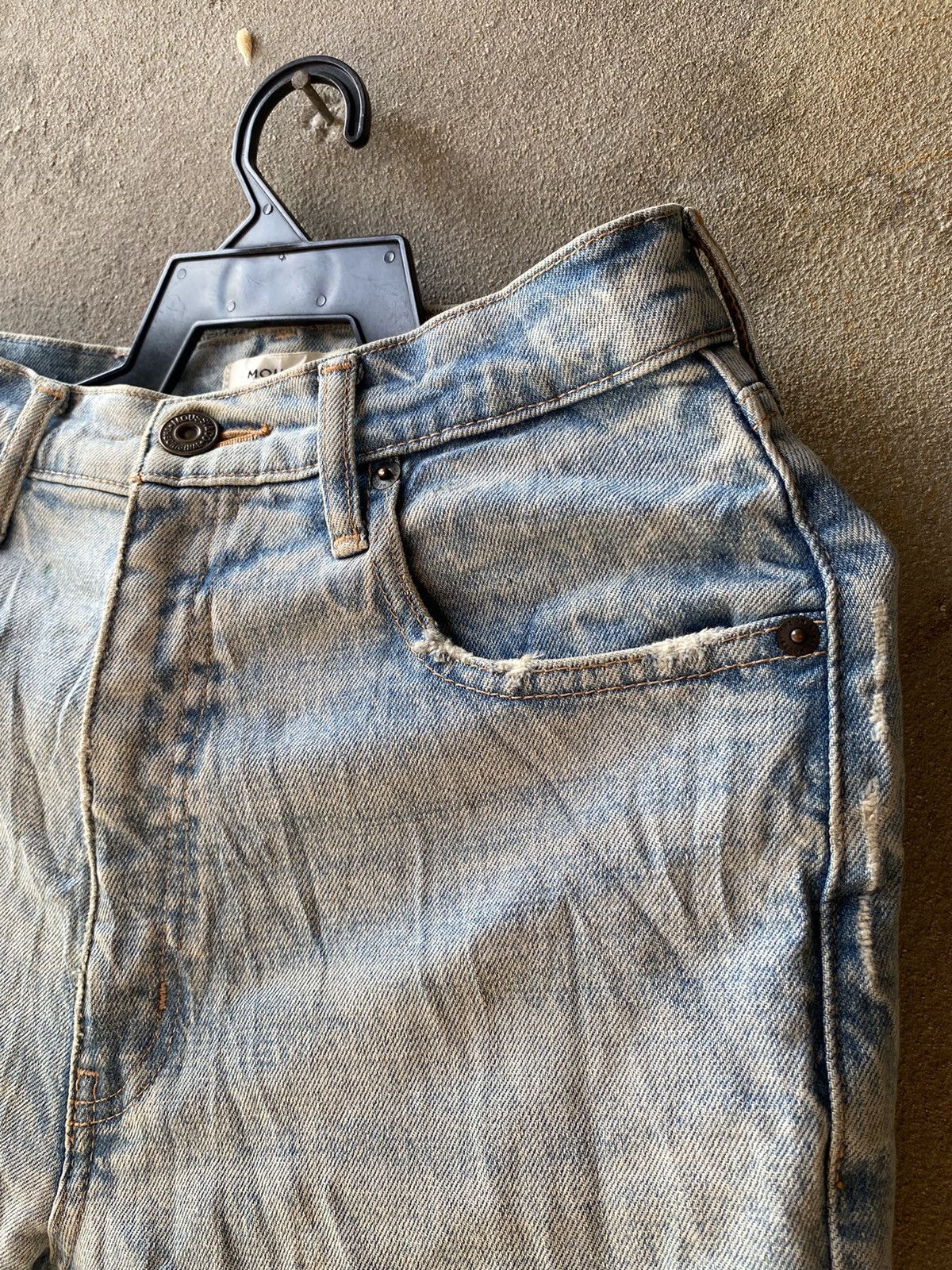Designer × Japanese Brand × MOUSSY Moussy Acid Wash Denim Pants Made in Japan Size US 27 - 6 Thumbnail
