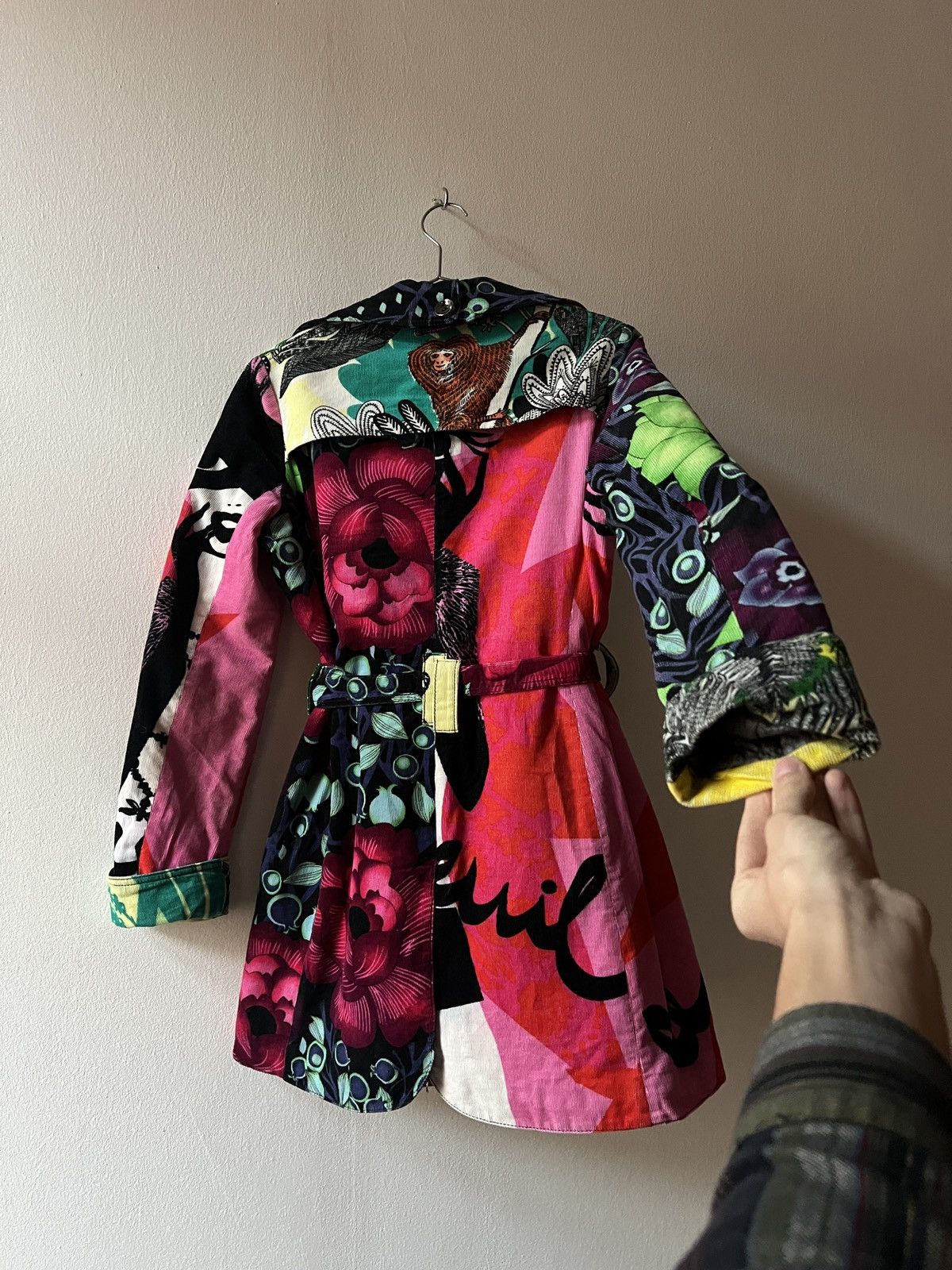 Custo Barcelona Custoline Floral Trench Coat