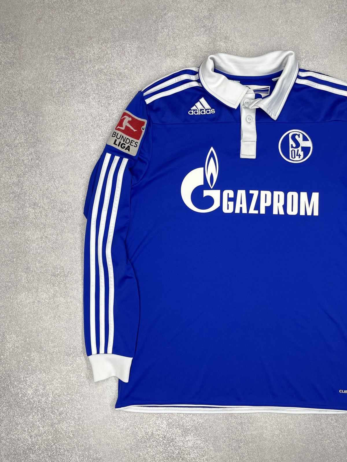 Adidas Adidas Schalke Pukki 20 Bundes Liga Polo Longsleeve Jersey Size US S / EU 44-46 / 1 - 3 Thumbnail