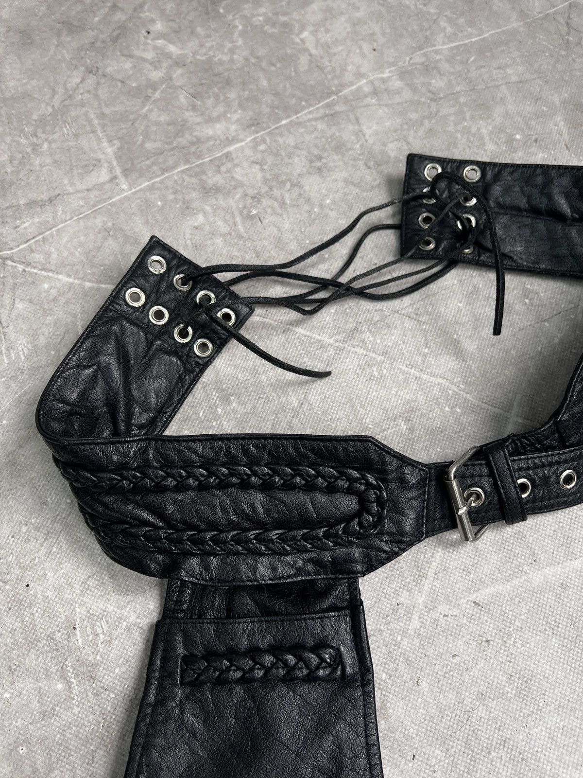 Harley Davidson Leather Moto Harley Davidson y2k Comme des garçons style Size US 32 / EU 48 - 8 Thumbnail