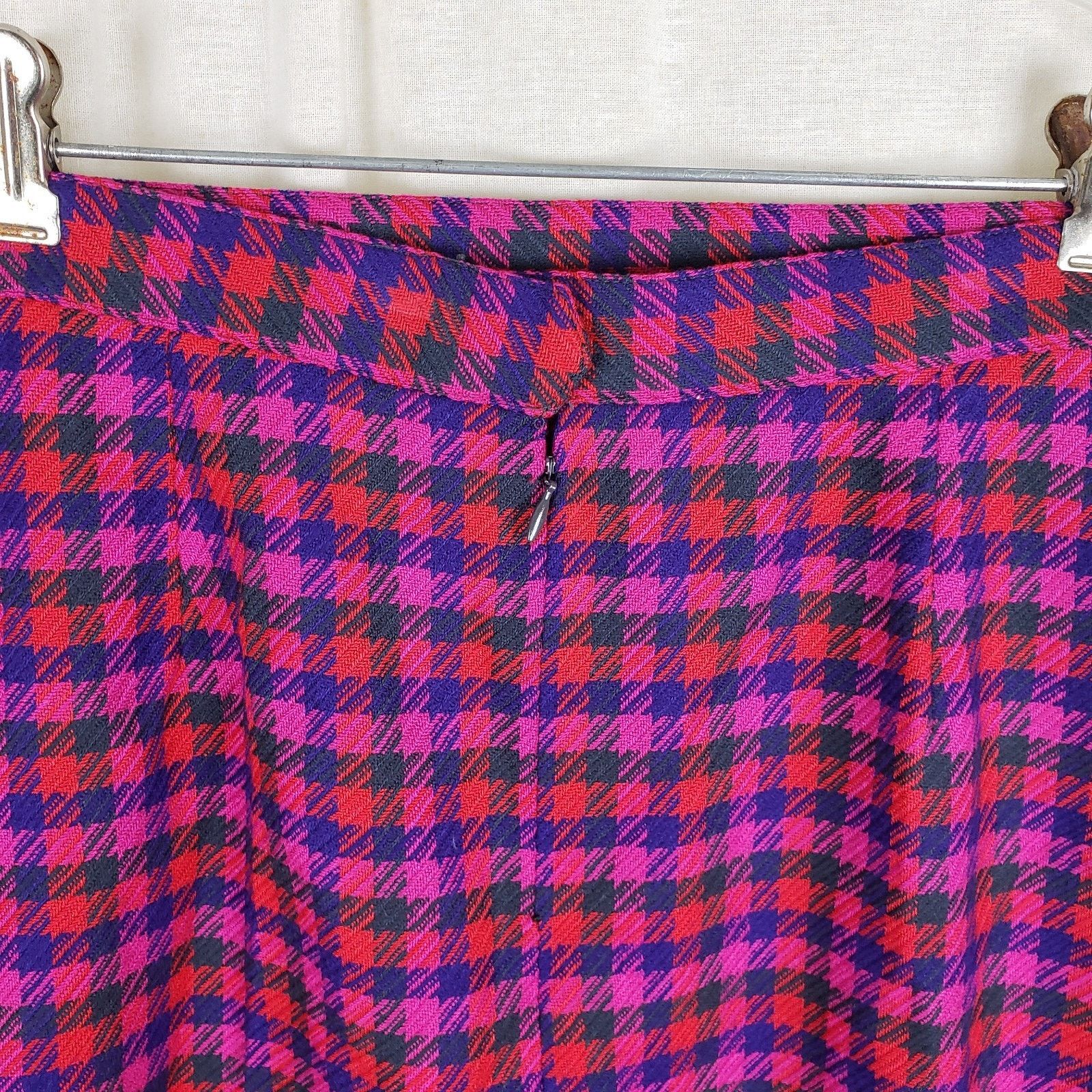 Evan Picone Evan Picone Houndstooth Wool Plaid Blazer Jacket Skirt Suit Size XXL / US 16-18 / IT 52-54 - 9 Thumbnail