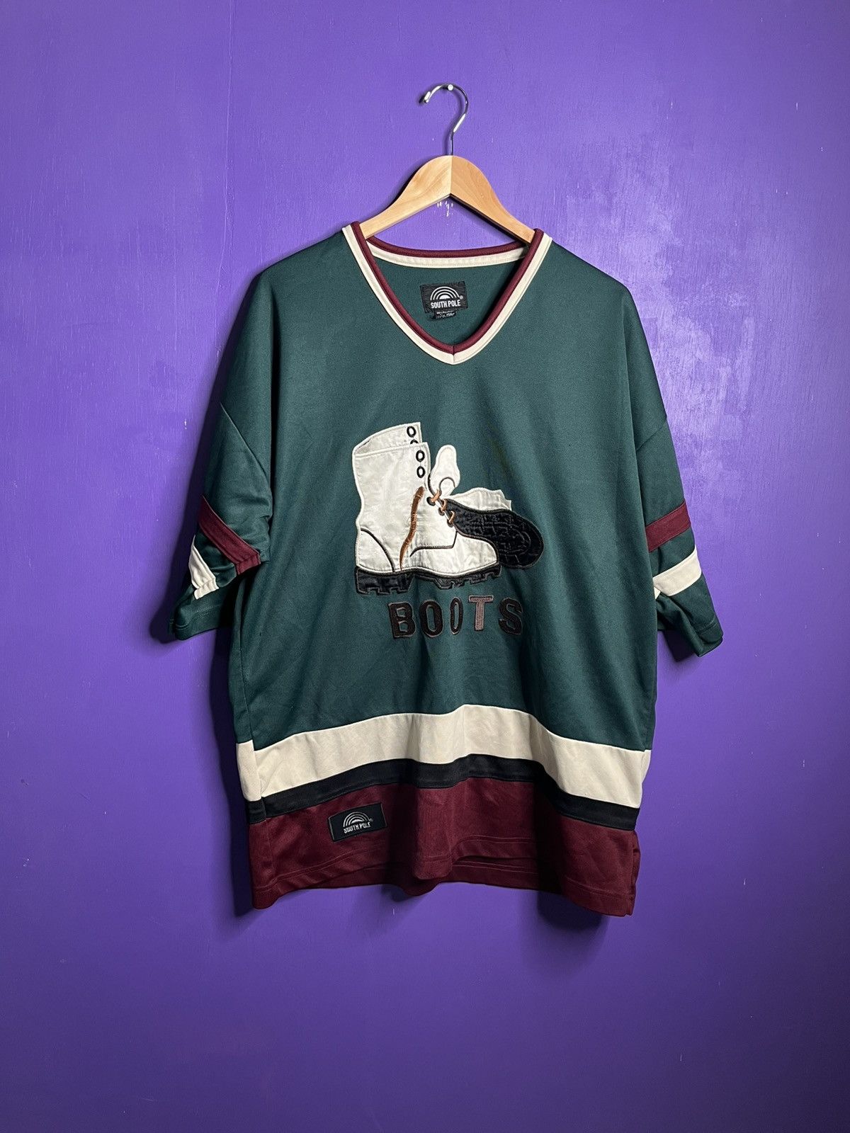 Vintage Y2K Southpole boots promo jersey