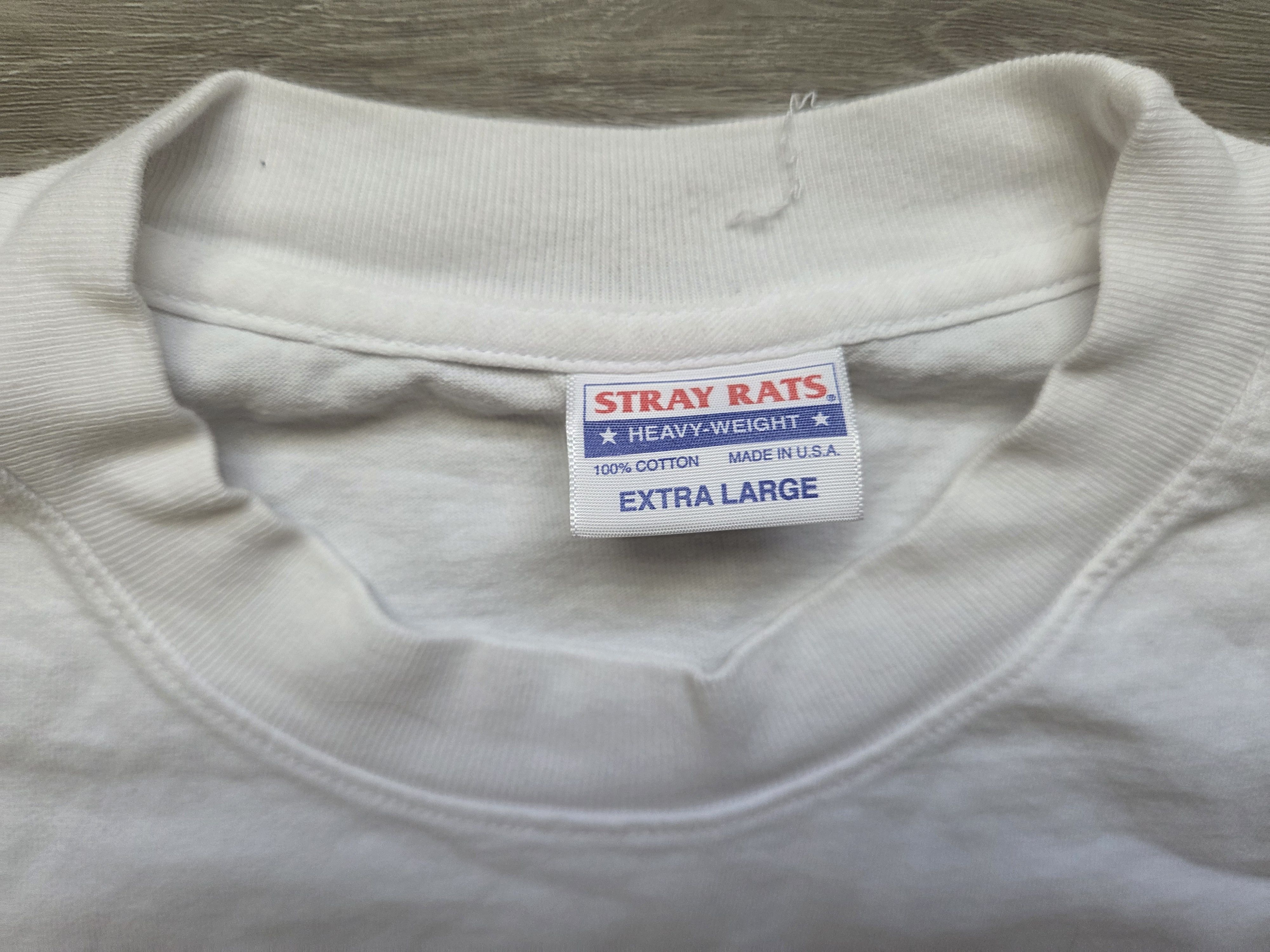 Stray Rats Stray rats script long sleeve tee white Size US XL / EU 56 / 4 - 3 Thumbnail