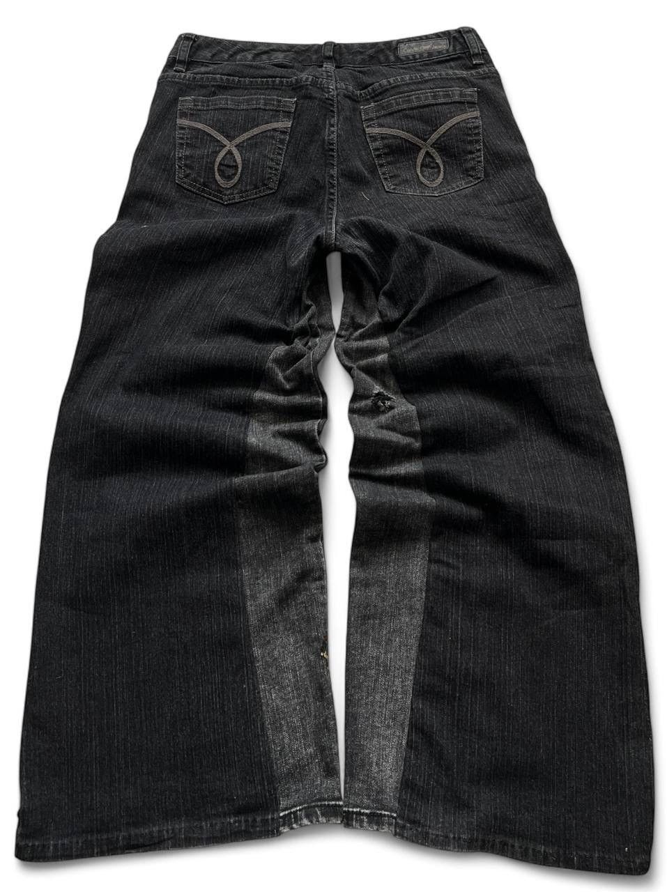 Calvin Klein Vintage Boro Style Avant Garde Jeans Size 34" / US 12 / IT 48 - 2 Thumbnail
