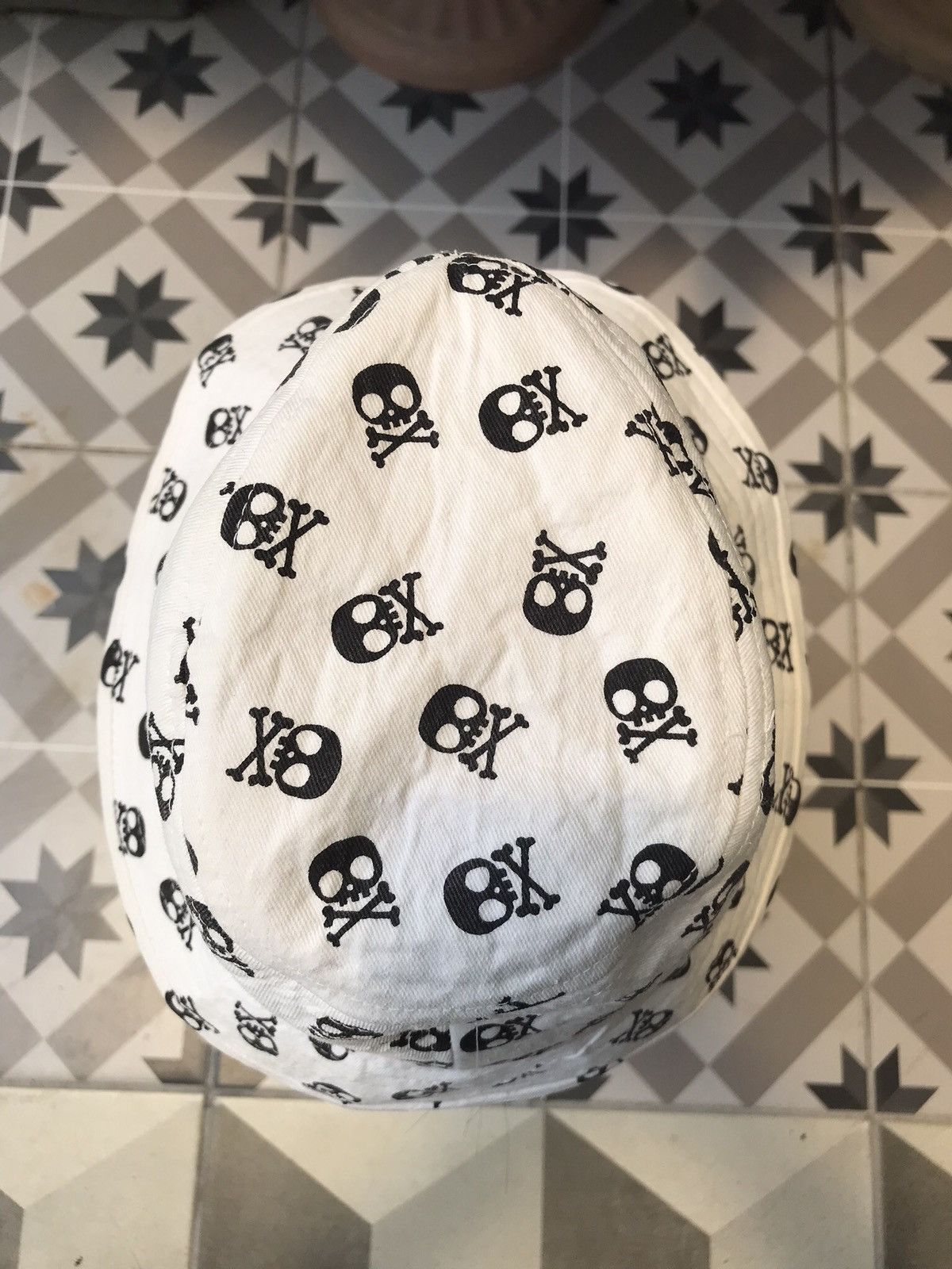 Japanese Brand × Vintage ( YOUTH ) SKULLS FEDORA BUCKETS HAT BY SAVEY Size ONE SIZE - 5 Thumbnail