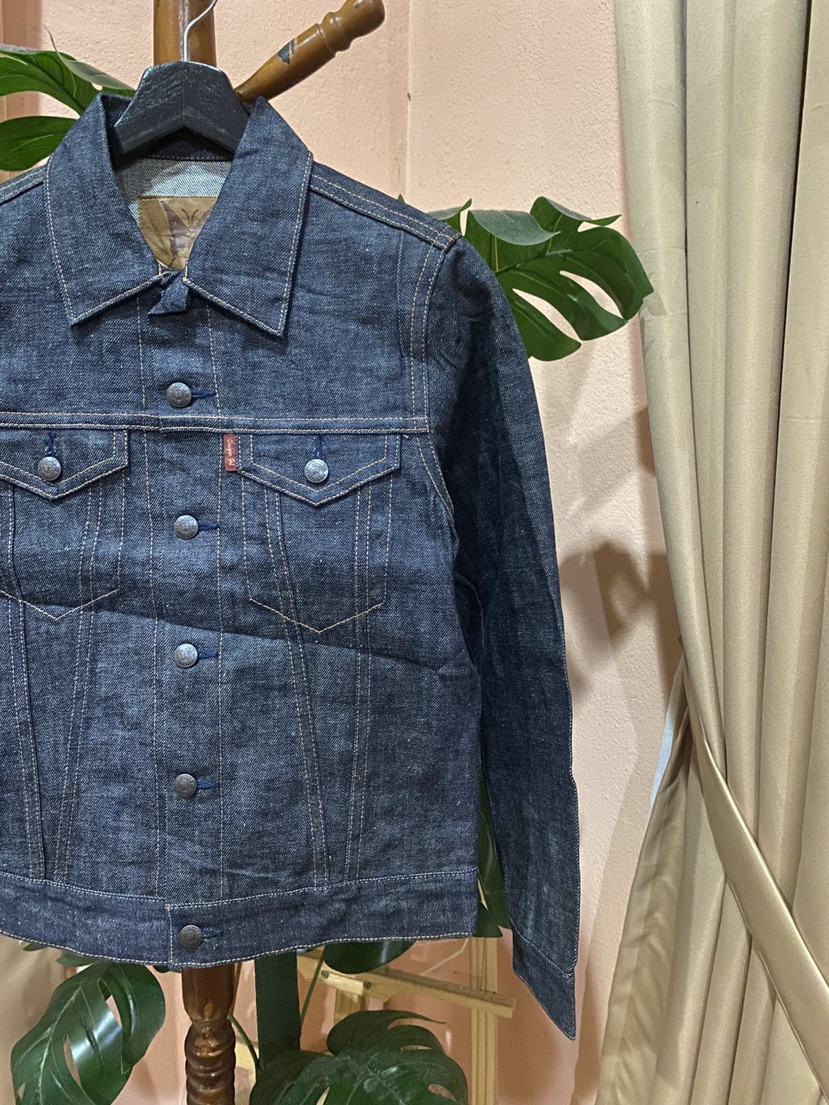Chevignon Chevignon Vintage Selvedge Denim Jacket French Workwear Size US XXS / EU 40 - 4 Thumbnail