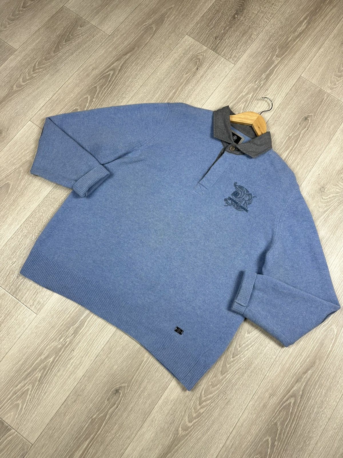 Bogner × Vintage Bogner Yachting Polos Knit Wool Sweater Long Sleeves Size US XL / EU 56 / 4 - 3 Thumbnail