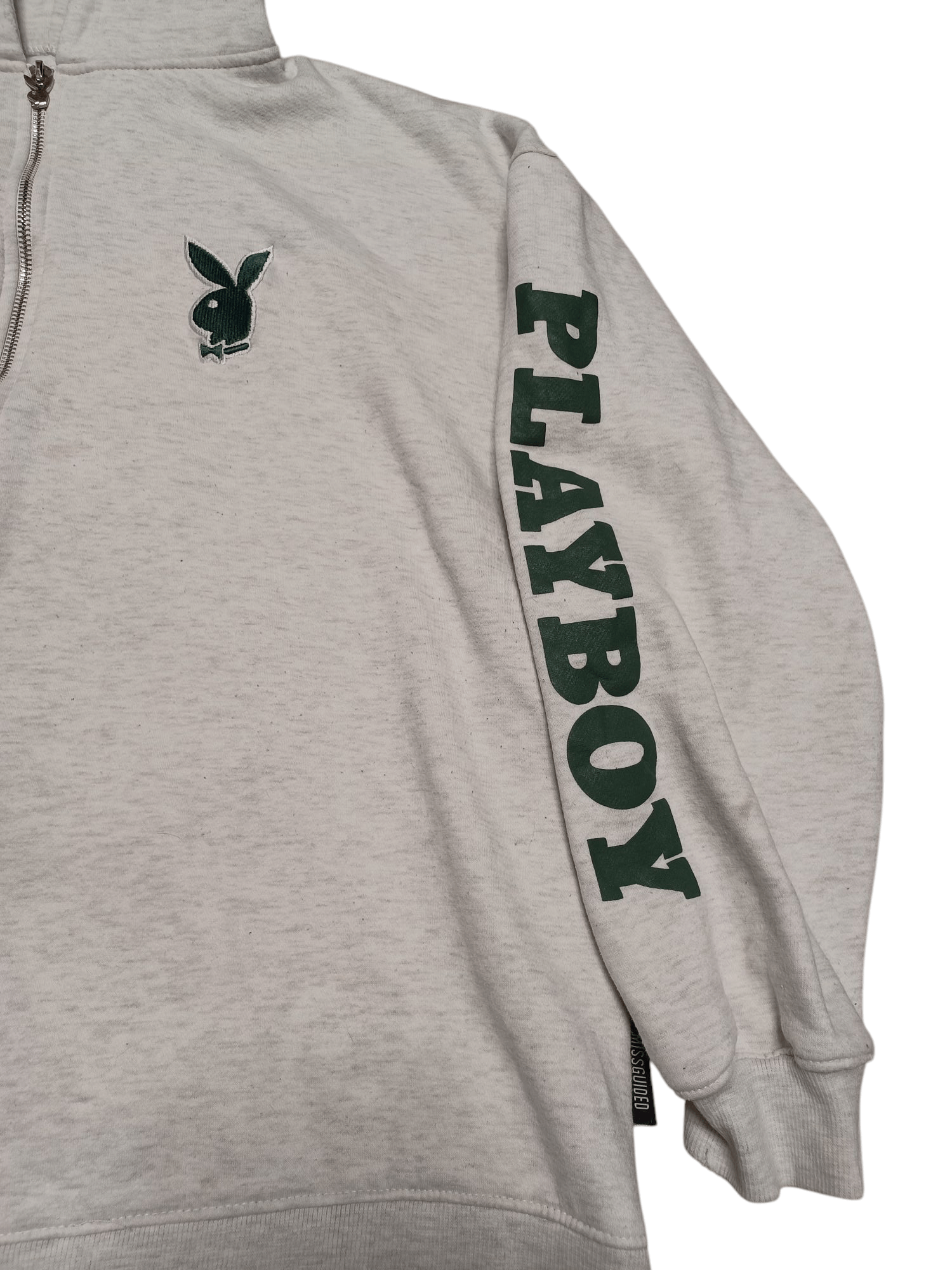 Playboy PLAYBOY X MISSGUIDED BIGLOGO BIG PRINT ZIP HOODIE Size US L / EU 52-54 / 3 - 2 Thumbnail