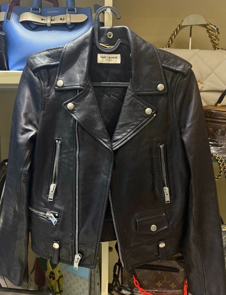 Saint Laurent Paris YSL Saint Laurent Women's Leather Jacket Size US XS / EU 42 / 0 - 1 Thumbnail