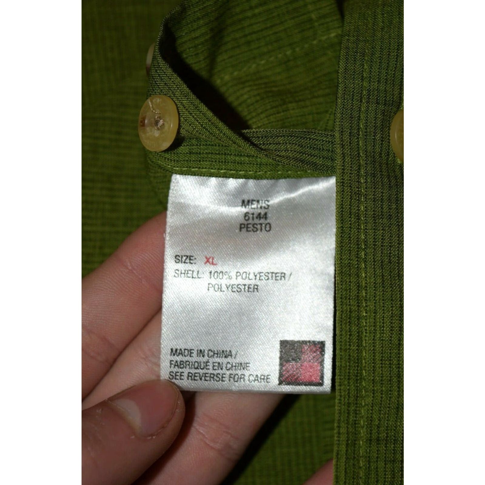 Vintage WOOLRICH PESTO LONG SLEEVE BUTTON SHIRT XL LIME GREEN DOUBLE CHEST POCKETS Size US XL / EU 56 / 4 - 6 Thumbnail