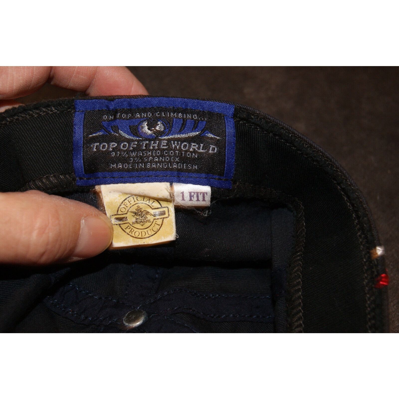 Top Of The World VTG Y2K Bud Light One-Fit OSFA Fitted Hat Cap Black Stripe Size ONE SIZE - 7 Thumbnail