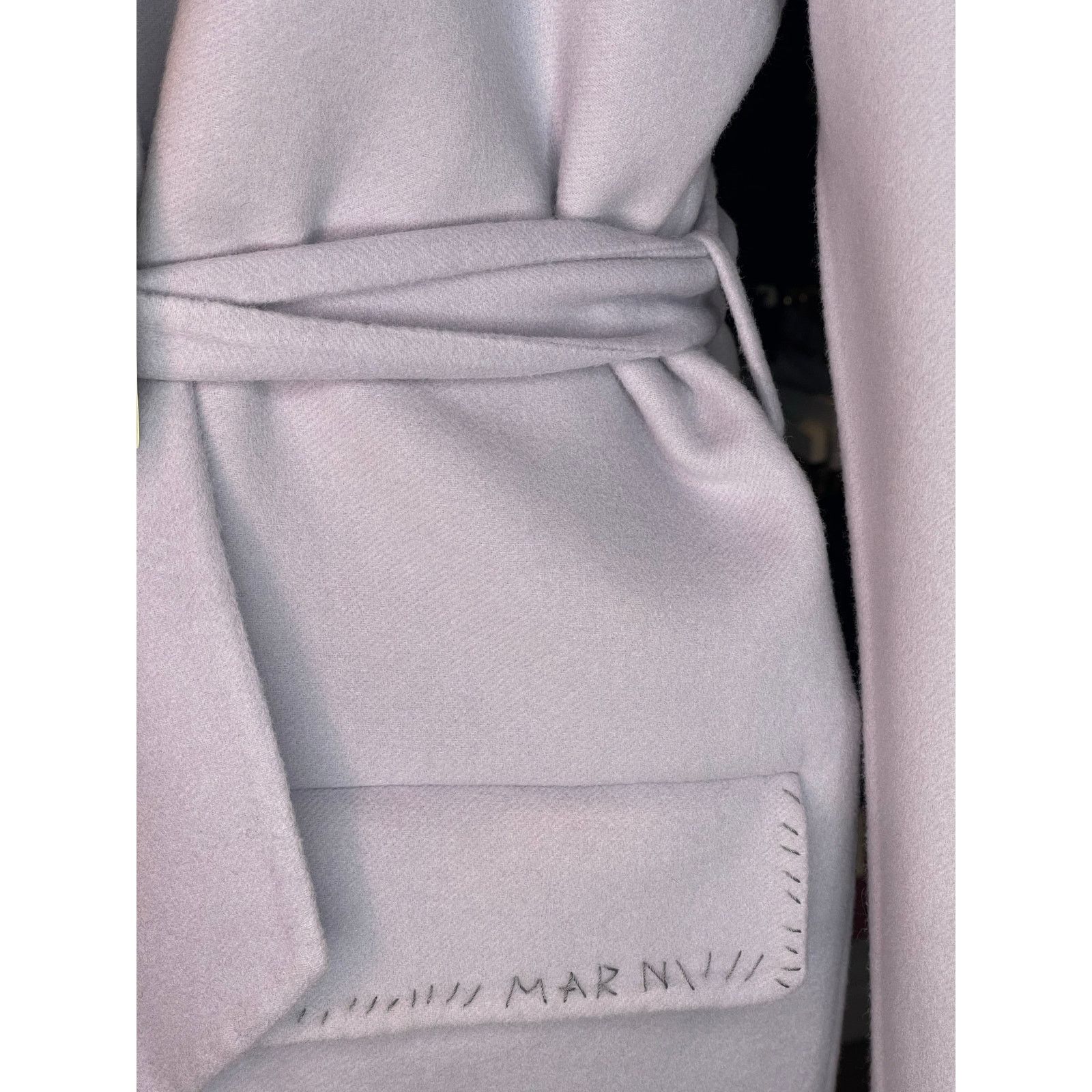 Marni Marni Lilac Wool Cashmere Belted Coat Size 38 NWT Size XS / US 0-2 / IT 36-38 - 13 Thumbnail