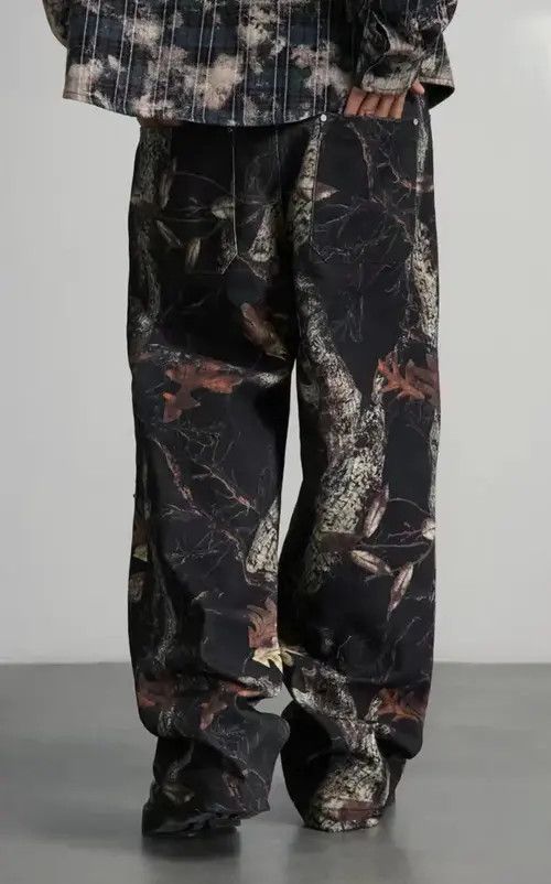 Other Vintage leaf camouflage logging studded trousers Size US 32 / EU 48 - 3 Thumbnail