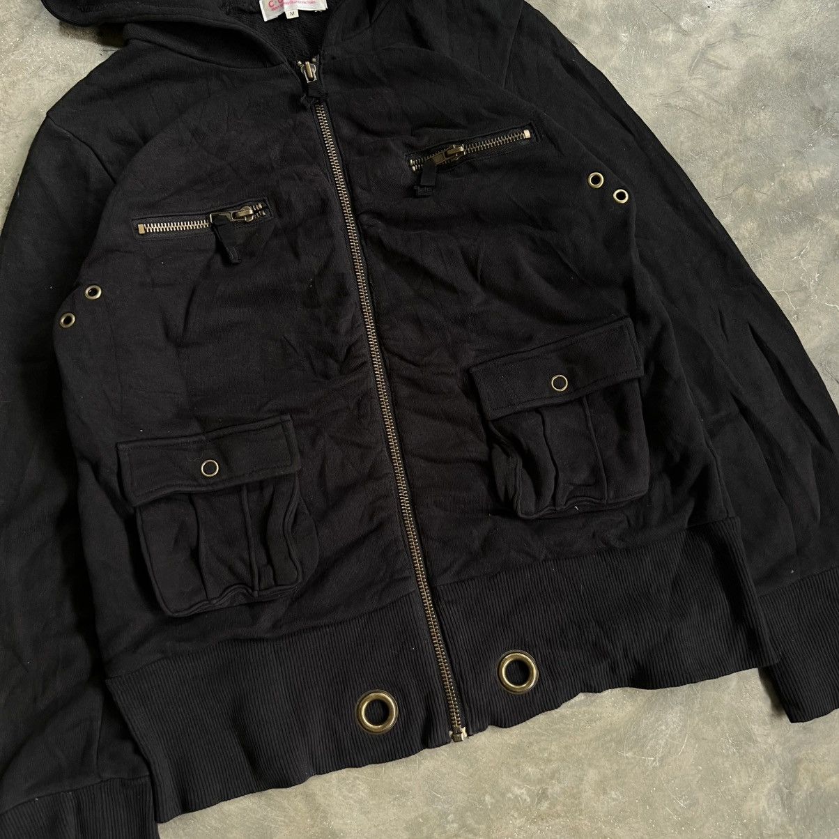 14th Addiction 2000s 14th Style Cargo Pocket Zip Hoodie Size US M / EU 48-50 / 2 - 3 Thumbnail