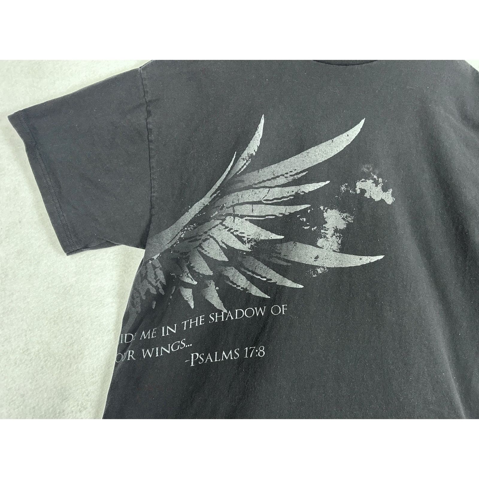 Delta VTG Christian Hide Me in the Shadow of Your Wings Black XL Size US XL / EU 56 / 4 - 2 Thumbnail