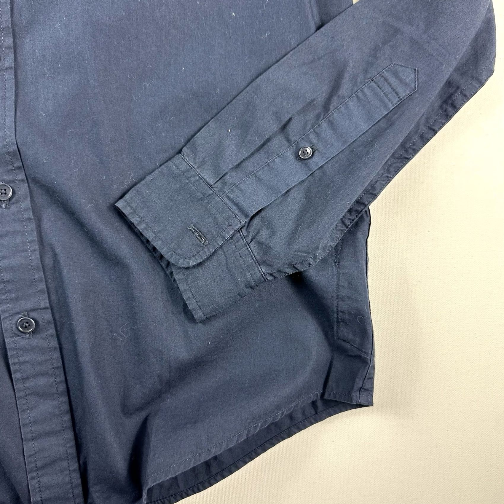 Outerknown Outerknown The Studio Shirt Ink Blue Garment Dyed Organic Cotton Mens Small Size US S / EU 44-46 / 1 - 3 Thumbnail