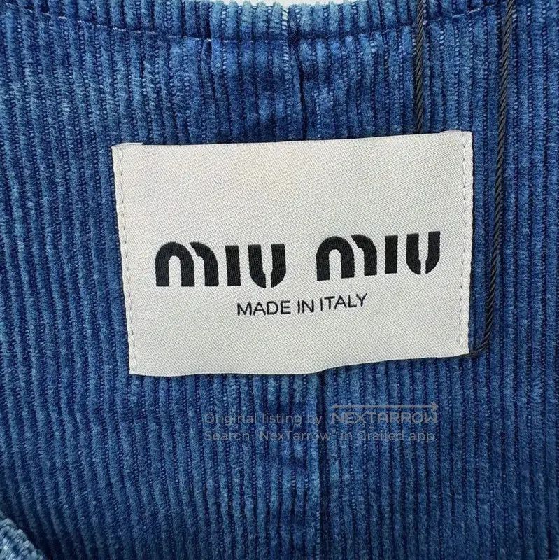 Miu Miu Miu Miu Blue Denim Dress for Women . Size M / US 6-8 / IT 42-44 - 3 Thumbnail