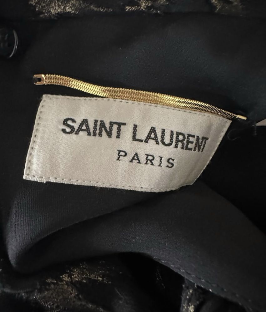 Saint Laurent Paris Saint Laurent Tiger Camo Silk Dress Size XS / US 0-2 / IT 36-38 - 3 Thumbnail