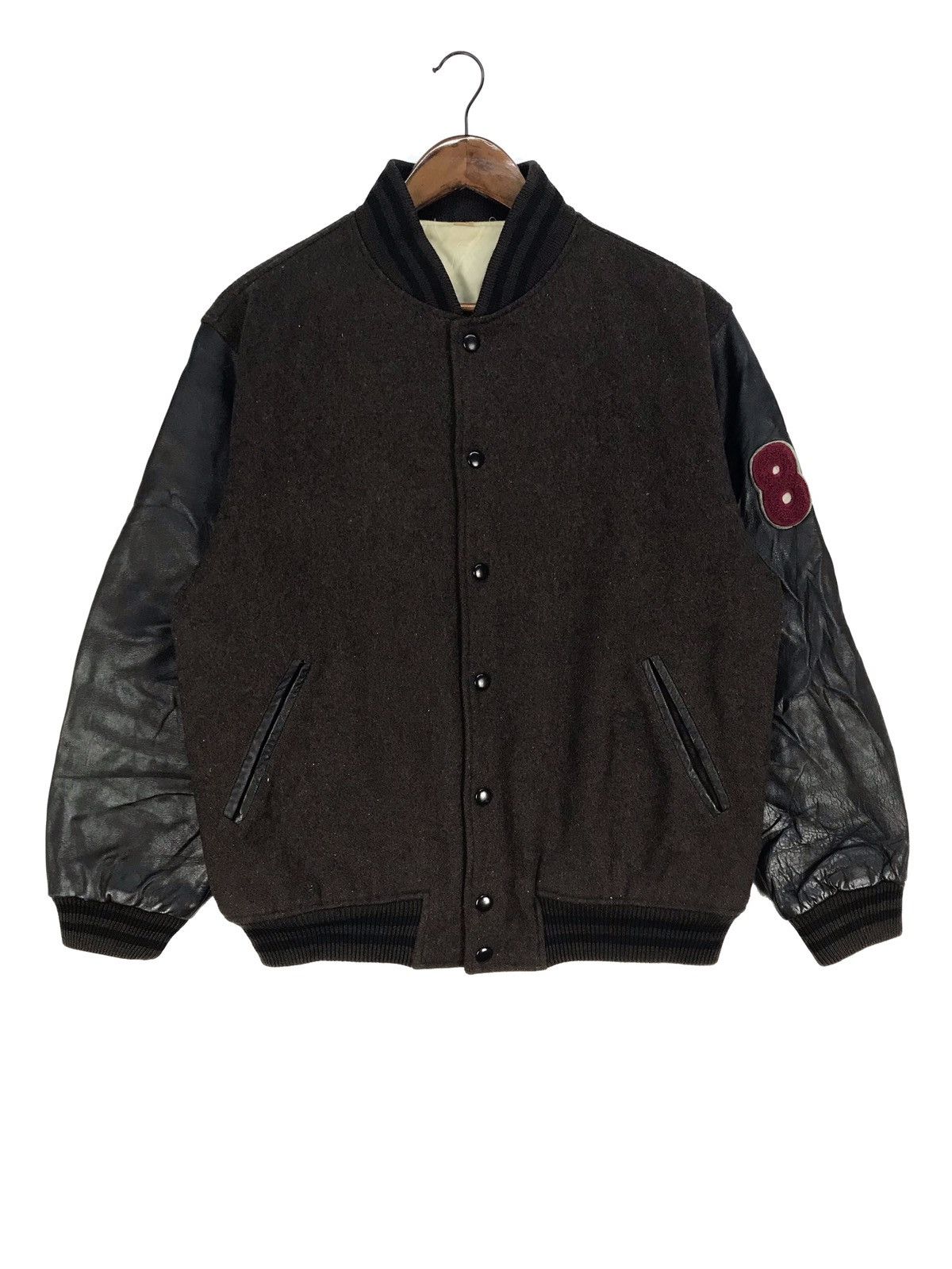 Designer × Vintage 🔥RARE🔥VINTAGE 90s VARSITY JACKET EMBROIDERY LOGO Size US L / EU 52-54 / 3 - 4 Thumbnail