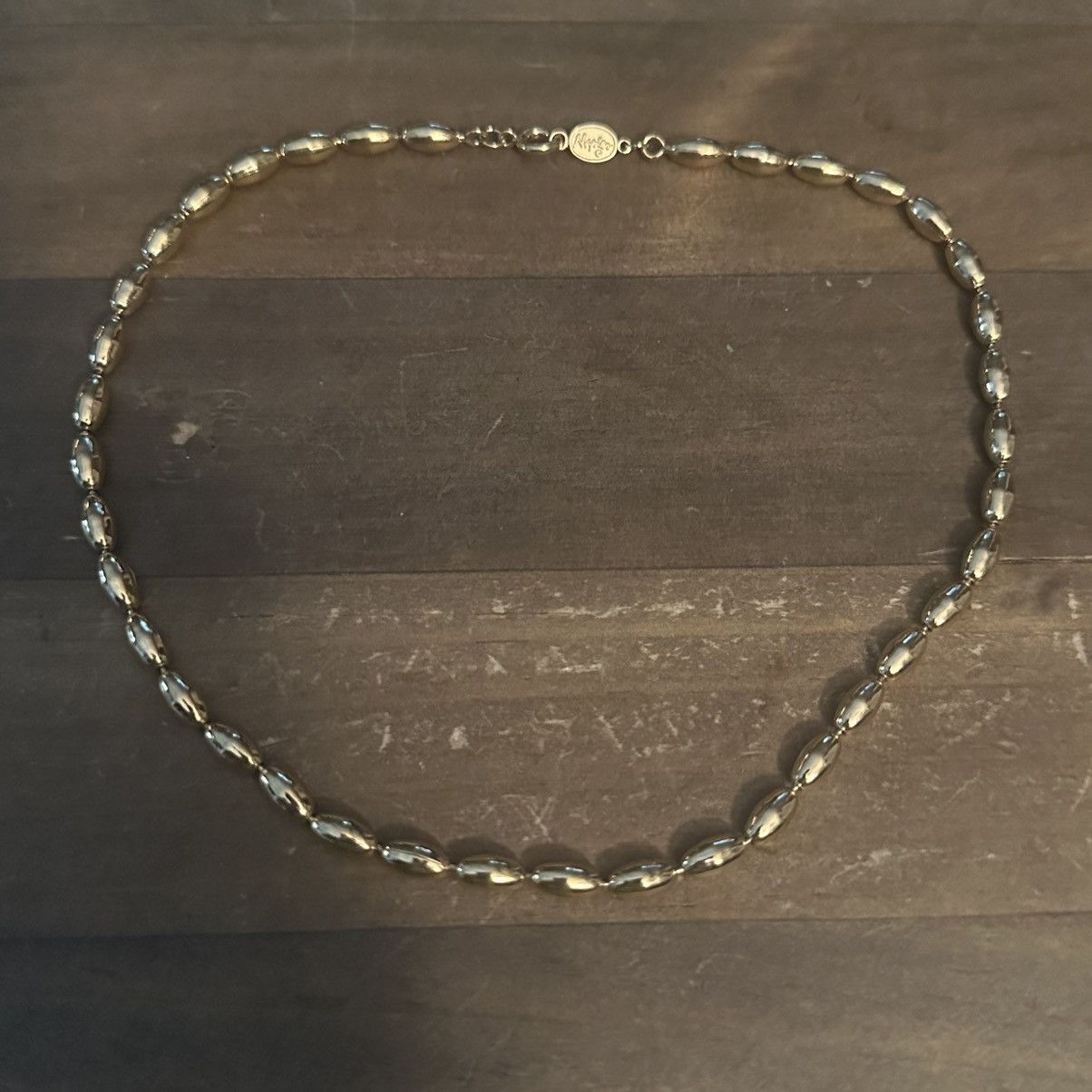 Other × Vintage Vintage Napier gold tone barrel bead necklace Size ONE SIZE - 2 Thumbnail