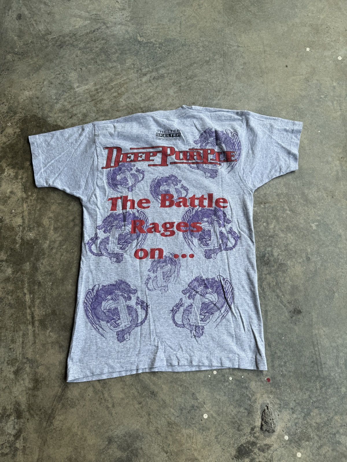 Band Tees × Vintage *RARE* VINTAGE 1993 DEEP PURPLE BATTLE RAGES ON TOUR TEE Size US M / EU 48-50 / 2 - 5 Thumbnail