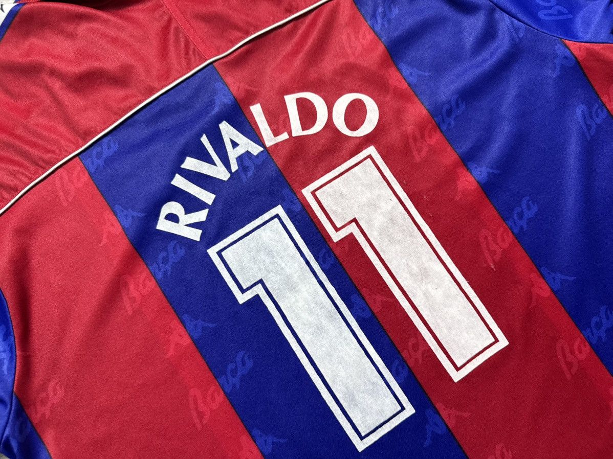 Kappa Kappa FC Barcelona 1992/1995 Vintage Soccer Jersey Rivaldo Size US XL / EU 56 / 4 - 11 Thumbnail