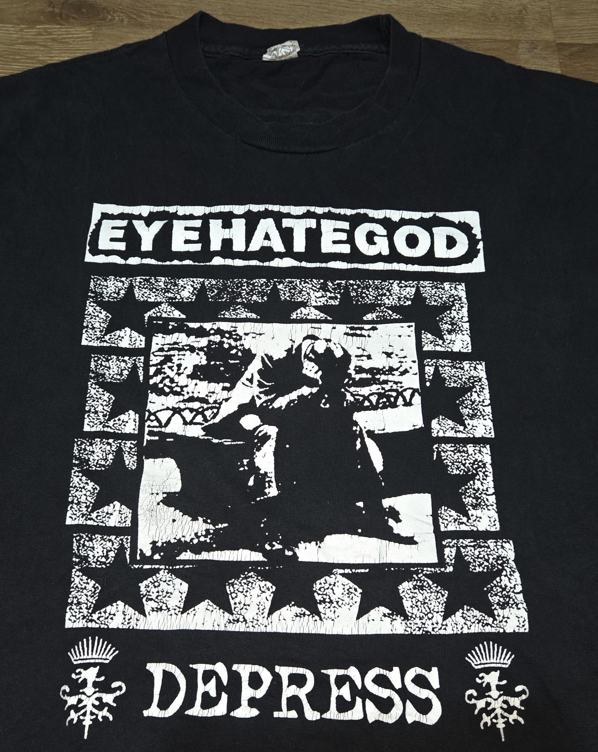Band Tees × Vintage Vintage OG Metal Band Eyehategod Depress Nihilistic T Shirt Size US L / EU 52-54 / 3 - 5 Thumbnail