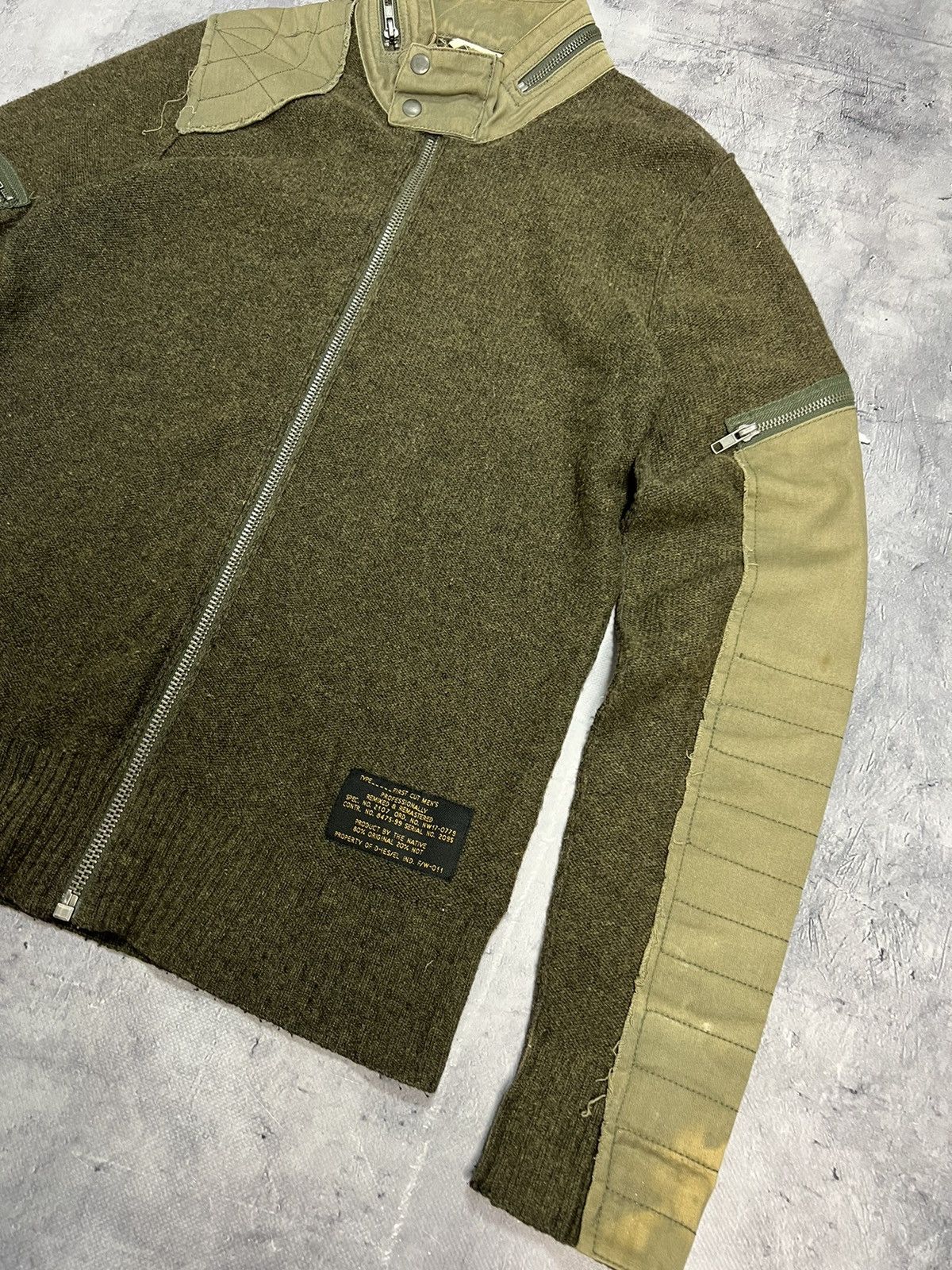 Diesel × Vintage Vintage Diesel Avant Garde Full Zip Up Hoodie Size US M / EU 48-50 / 2 - 3 Thumbnail