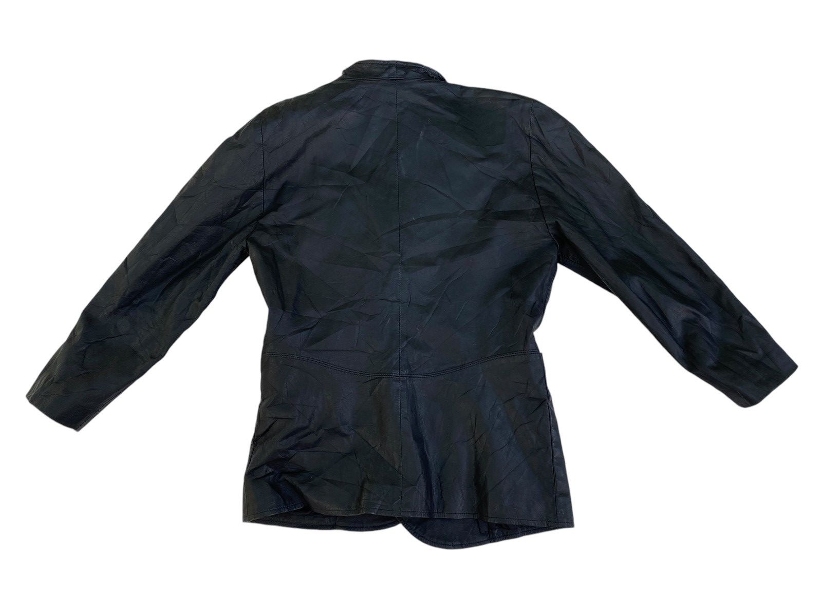 Japanese Brand × Vintage Vtg Leather Jacket Sun Leather Size M / US 6-8 / IT 42-44 - 2 Thumbnail