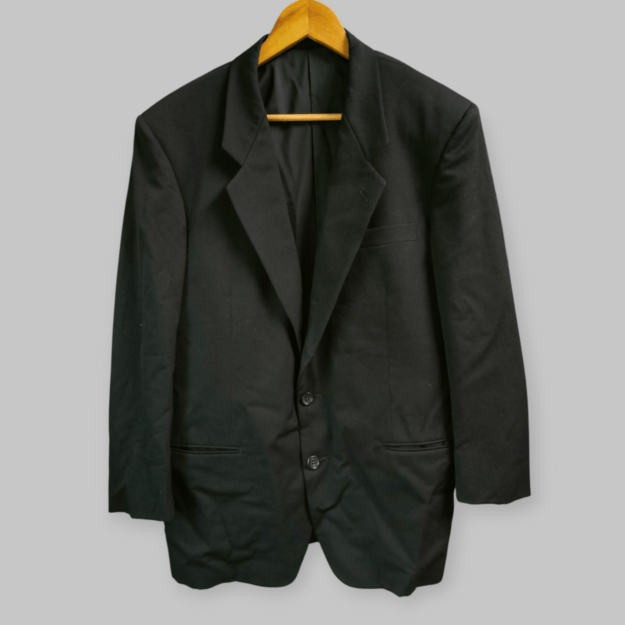 Comme des Garcons Homme Deux AD 1989 Tailor Wool Laine Black Size 40R - 3 Thumbnail
