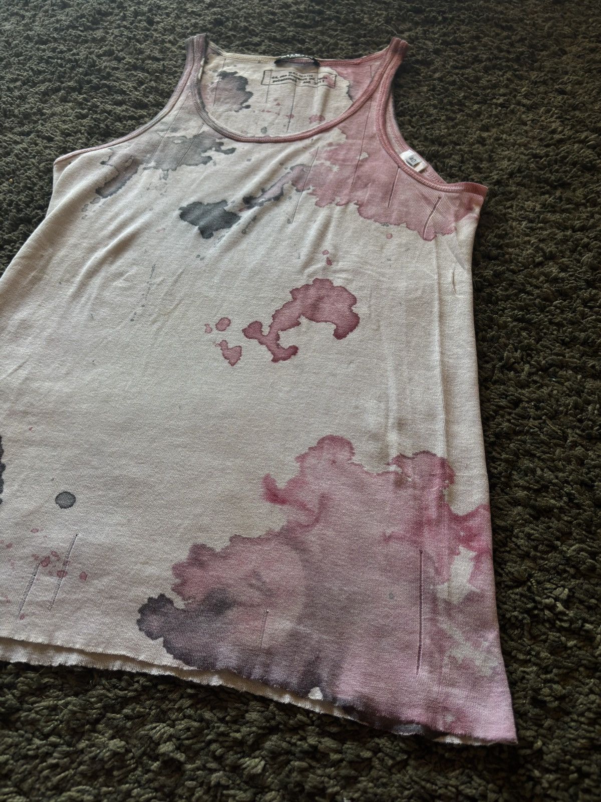 Balmain SS11 Balmain Runway Splatter Tank Top (Decarnin) Size US S / EU 44-46 / 1 - 3 Thumbnail