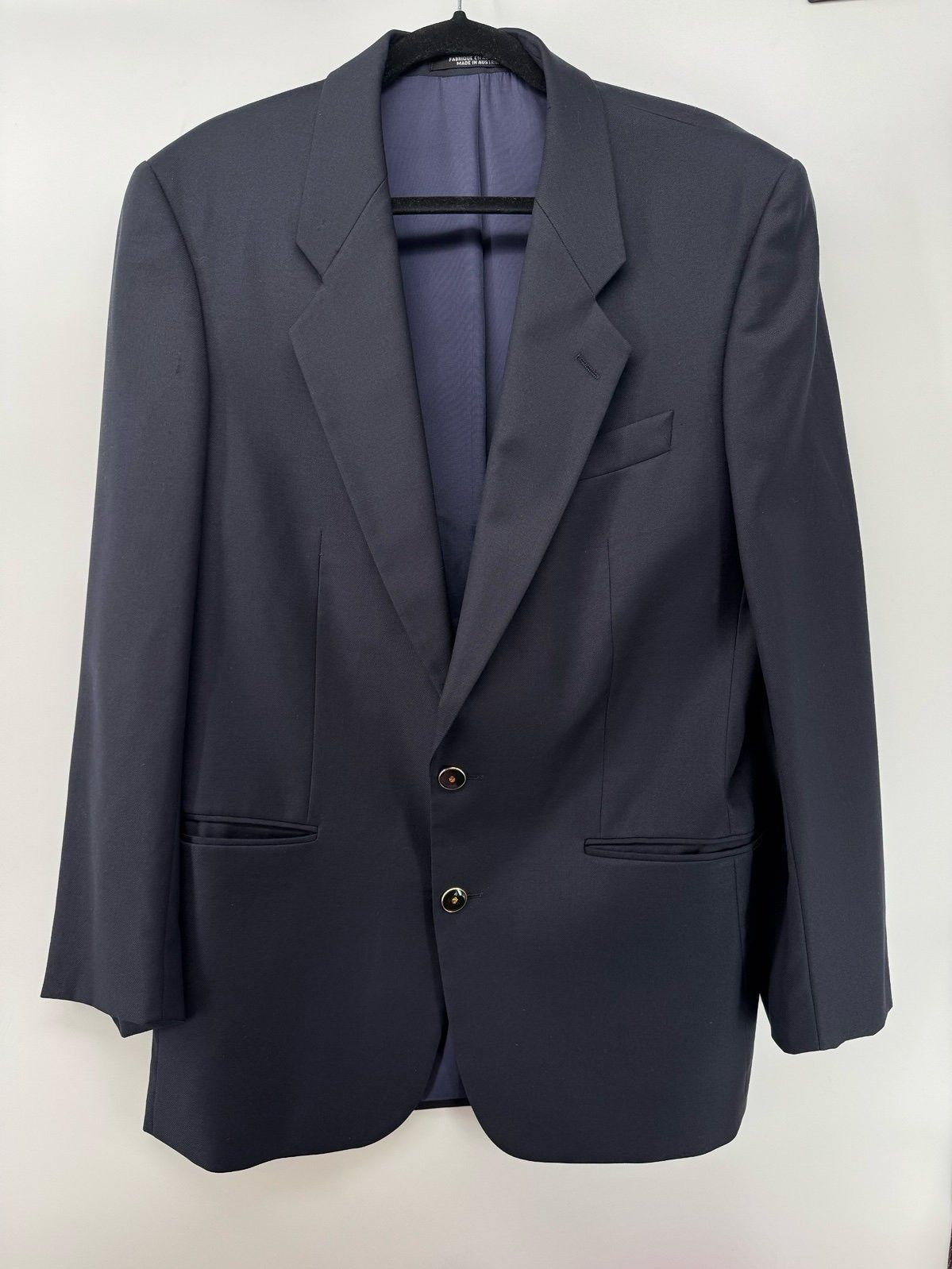 Other Dino Salvatore Roma Lanificio 100% Wool Blue Navy Blazer Sp Size 38R - 1 Thumbnail