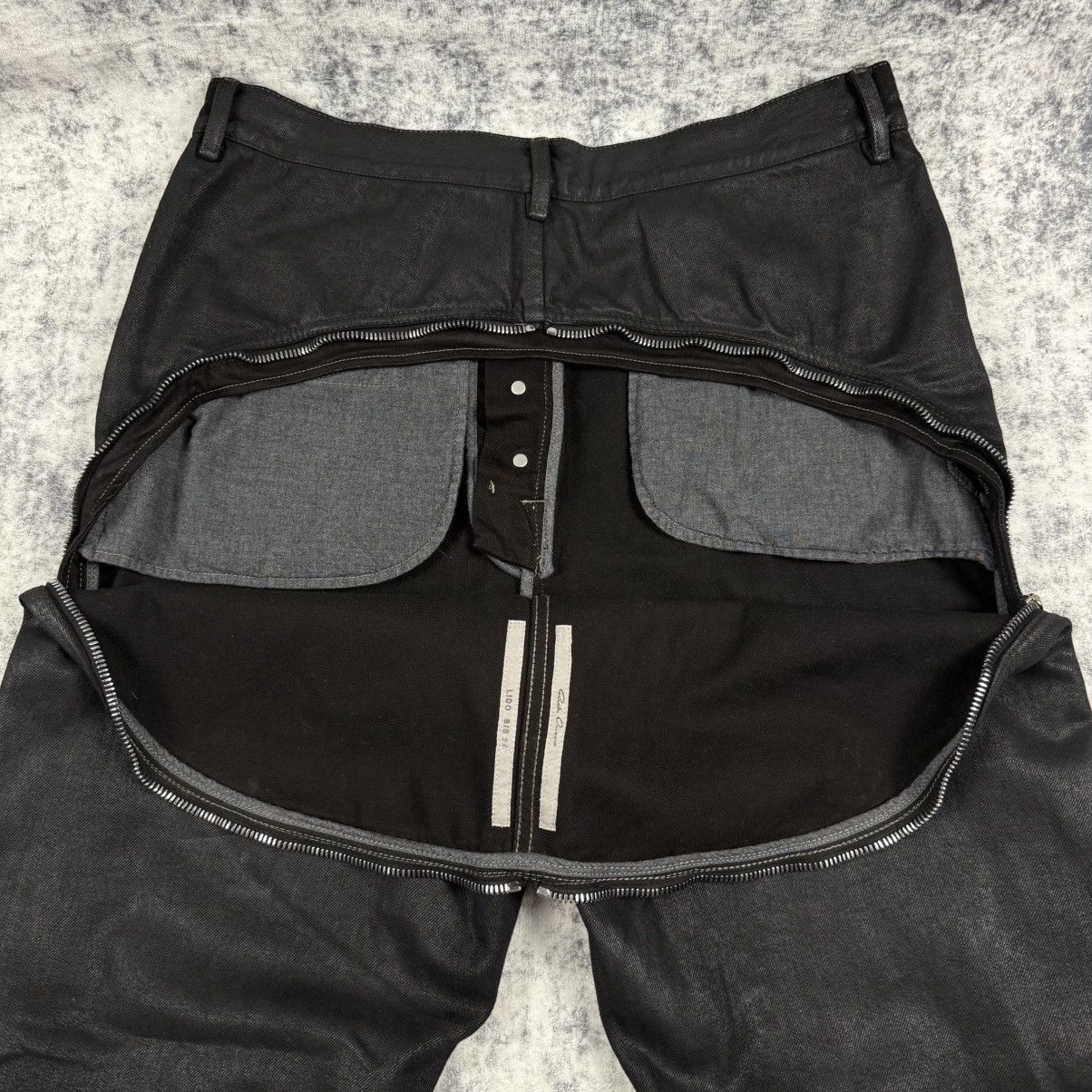 Rick Owens Rick Owens Bolan Banana High Slim Fit Waxed ‘Black’ Jeans Size US 34 / EU 50 - 4 Thumbnail