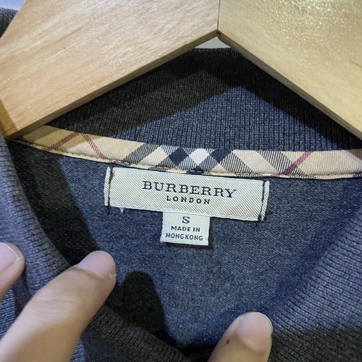 Burberry BURBERRY LONDON Basic Logo Long Sleeve Polo T Shirt Size US S / EU 44-46 / 1 - 6 Thumbnail