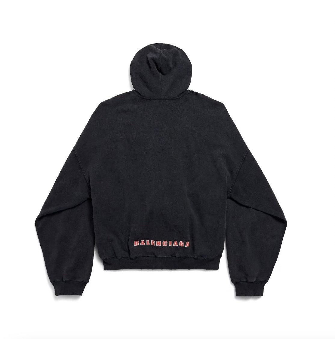 Balenciaga o1in1g0526 Sponsor Logos Large Zip-Up Hoodie in Black Size US S / EU 44-46 / 1 - 6 Thumbnail