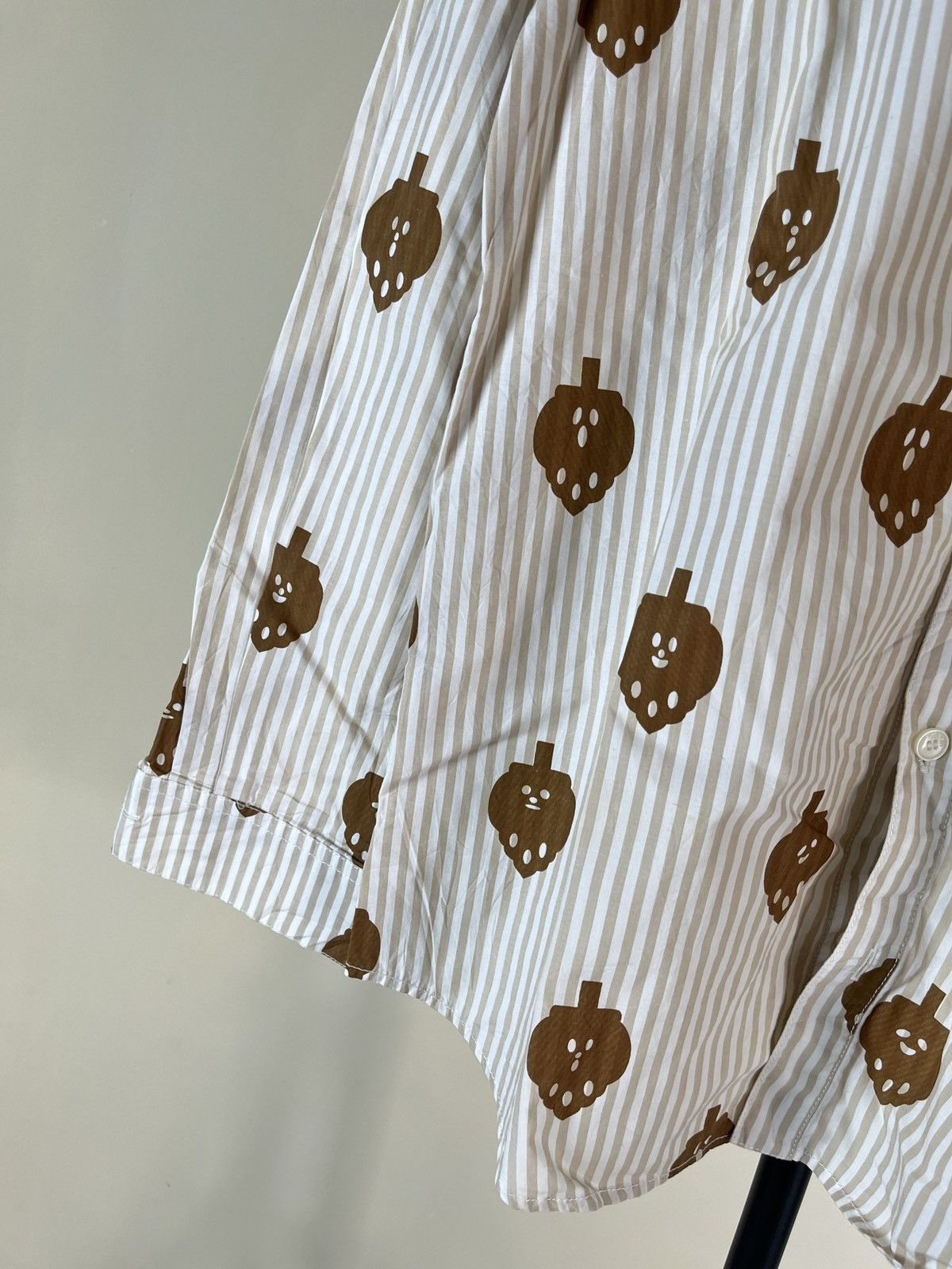 Issey Miyake Ne-net By Issey Miyake Striped Full Printed Shirt Size US M / EU 48-50 / 2 - 3 Thumbnail