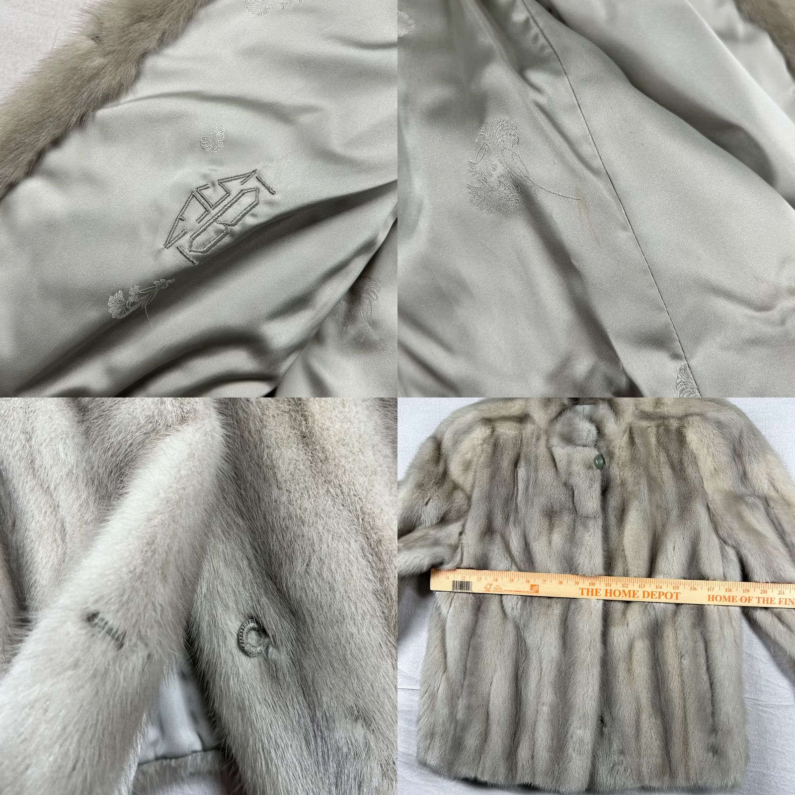 Vintage VINTAGE Christie Brothers Jacket Mink Gray Sapphire 80s Mob Lux S/M Size S / US 4 / IT 40 - 8 Thumbnail