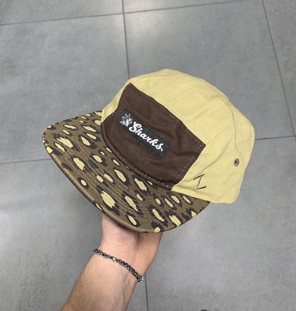 image of Vintage San Jose Sharks Hat 90's in Beige, Men's