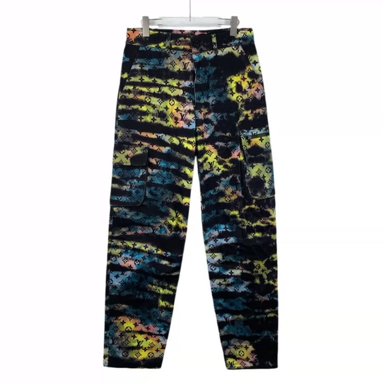 Louis Vuitton Louis Vuitton Color-block logo full-print cotton casual de Size US 29 - 1 Thumbnail
