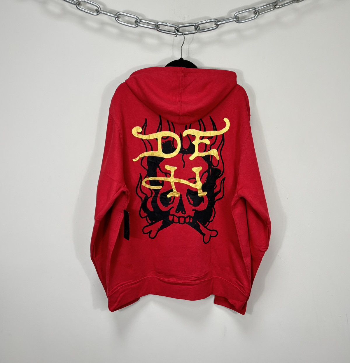 Ed Hardy Ed Hardy NEW Chinese Dragon Fire Tattoo Logo Y2K Red Hoodie Size US XL / EU 56 / 4 - 2 Thumbnail