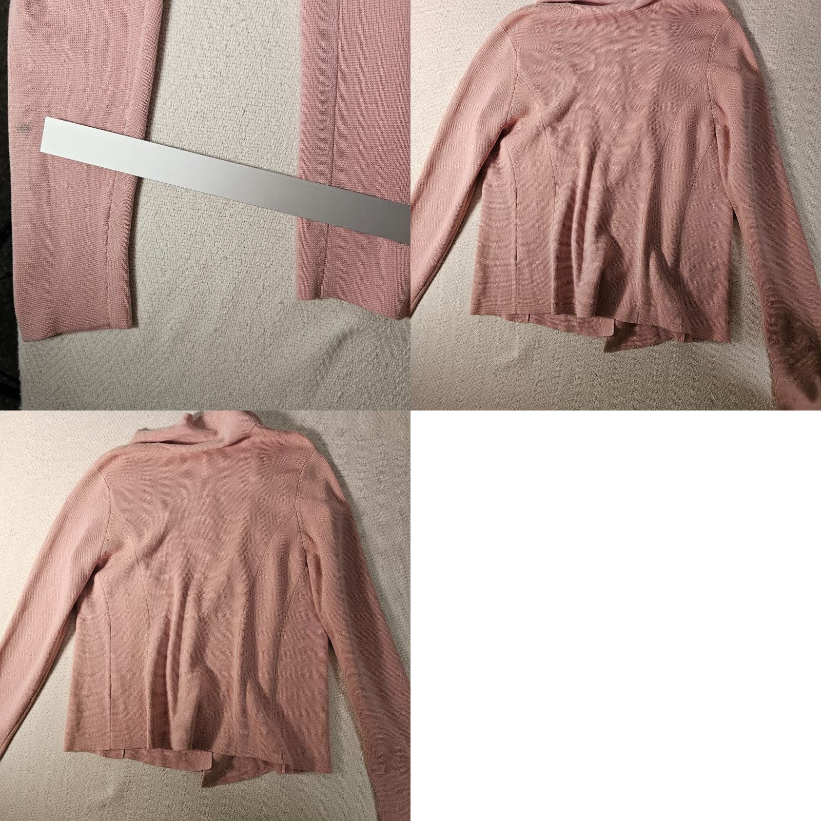 Eileen Fisher VINTAGE Eileen Fisher Pink Silk Blend Cardigan Long Sleeve M Women V-Neck Dusty Pink Cardigan Womens M Silk Blend Size M / US 6-8 / IT 42-44 - 9 Thumbnail