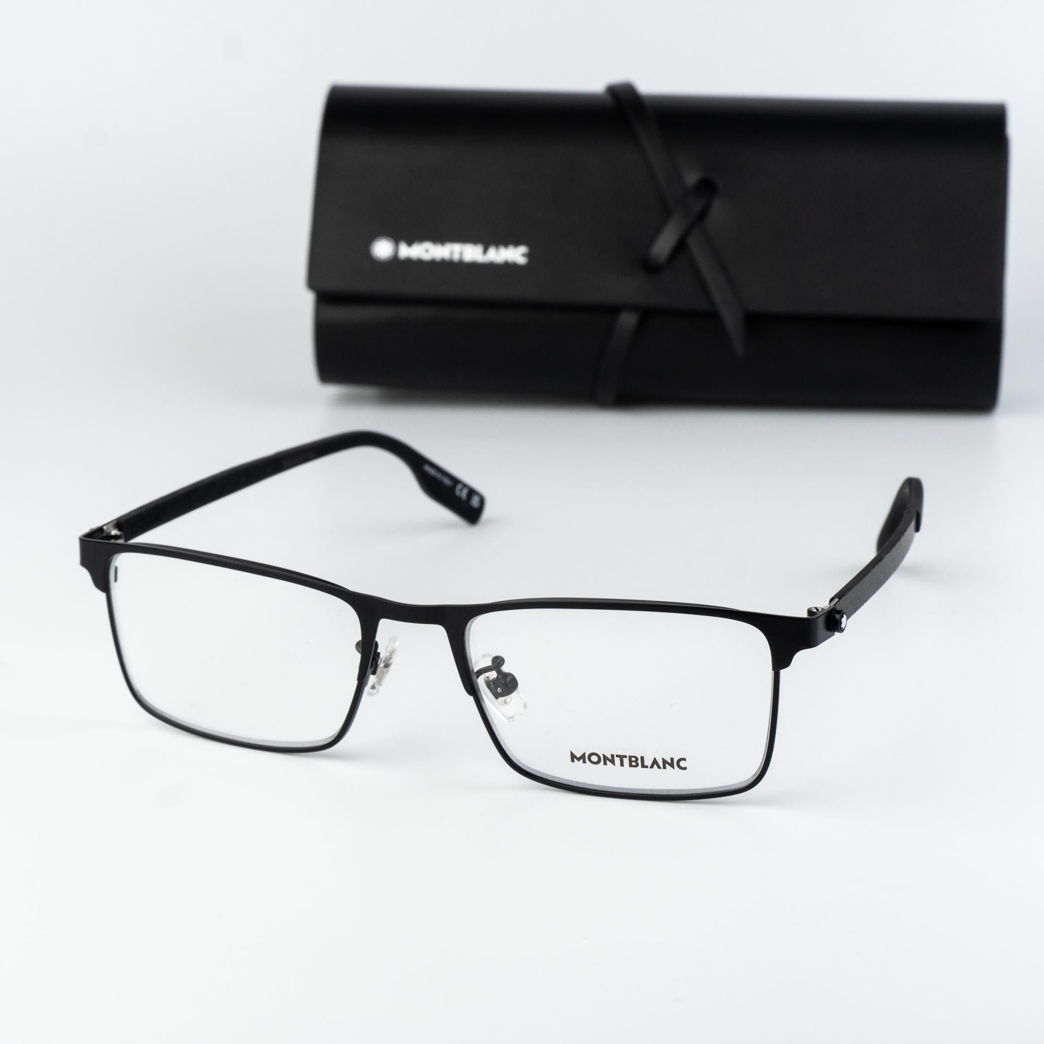 Montblanc Montblanc Men Eyeglasses Rectangle MB0187O 001 NEW AUTHENTIC Size ONE SIZE - 1 Thumbnail
