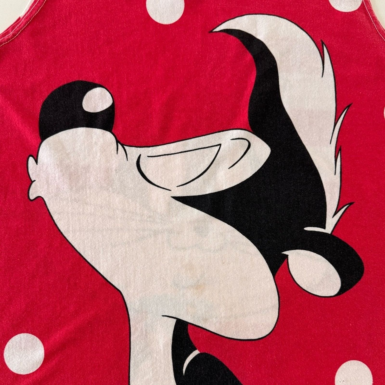 Vintage VTG Pepe Le Pew/Penelope Pussycat tank top Size M / US 6-8 / IT 42-44 - 2 Thumbnail