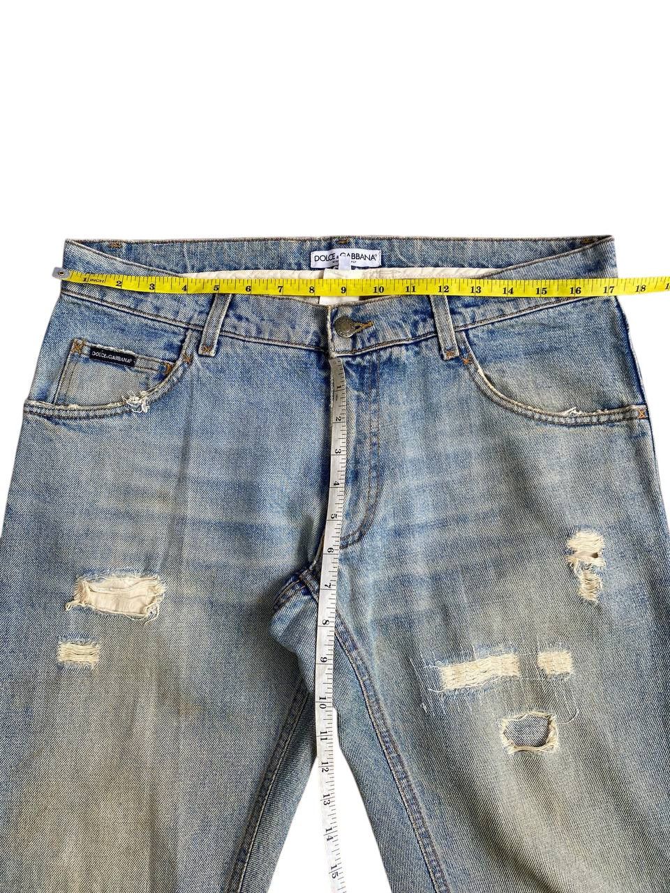 Dolce & Gabbana 2000’s Dolce Gabbana Thrashed Slim Fit Denim Size US 34 / EU 50 - 2 Thumbnail