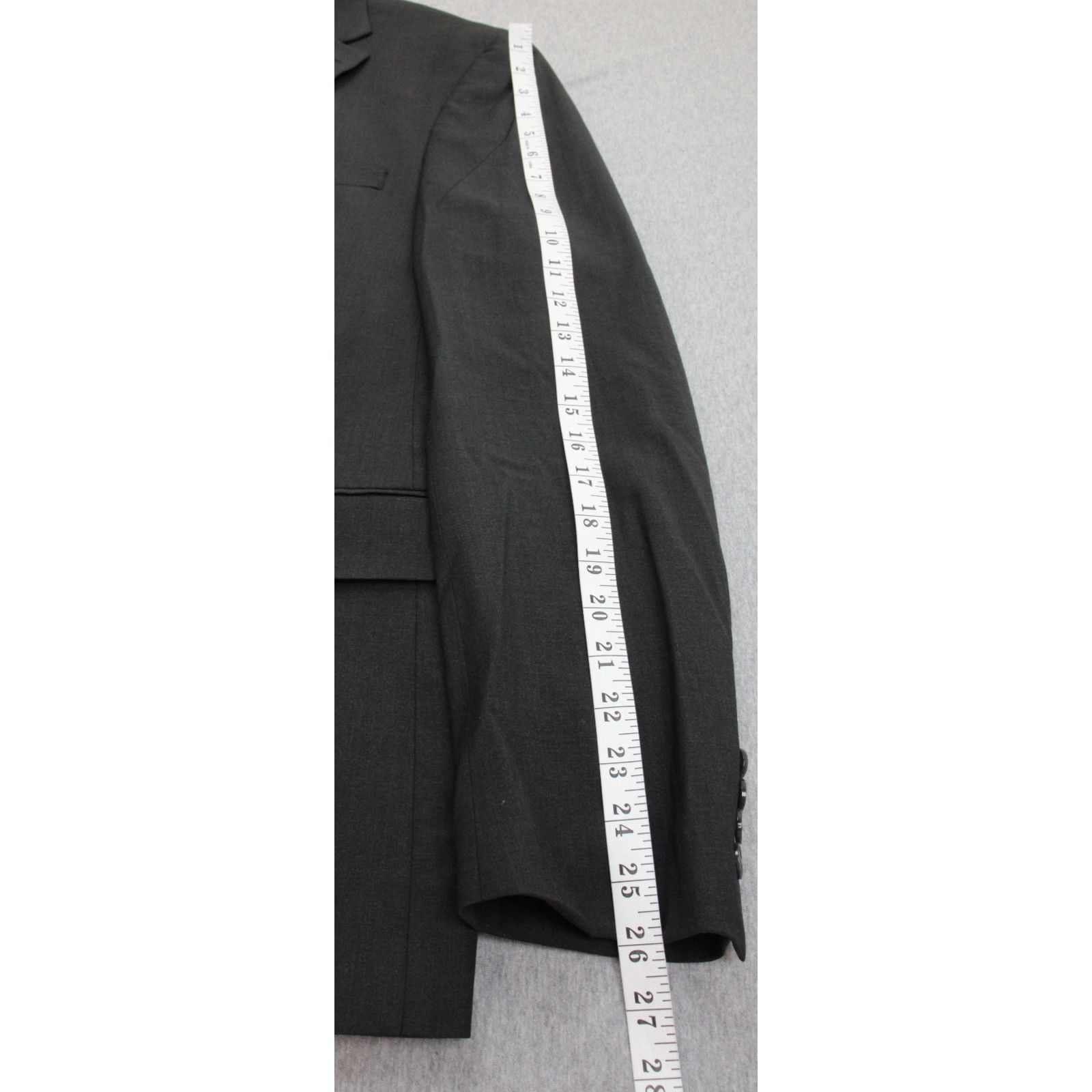 Calvin Klein Calvin Klein Blazer Mens Size 46R Gray Stretch Size 46R - 9 Thumbnail