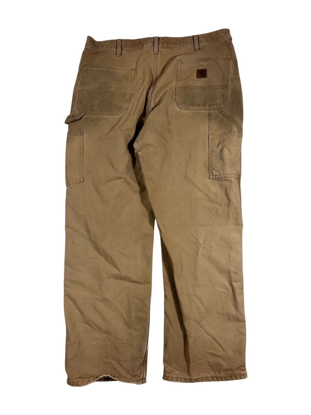 Carhartt Carhartt B111 BRN Flannel Lined Work Pants Faded Brown Size US 38 / EU 54 - 2 Thumbnail